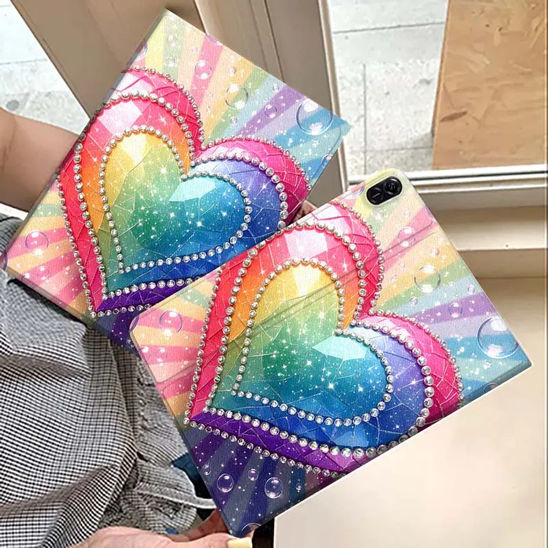 

Trendy Love Design Pattern For Huawei MatePad M5 T5 SE 11 Pro Honor Tab 5 V7 V8 X9 GT 10.1 10.8 Inch Tablet Case