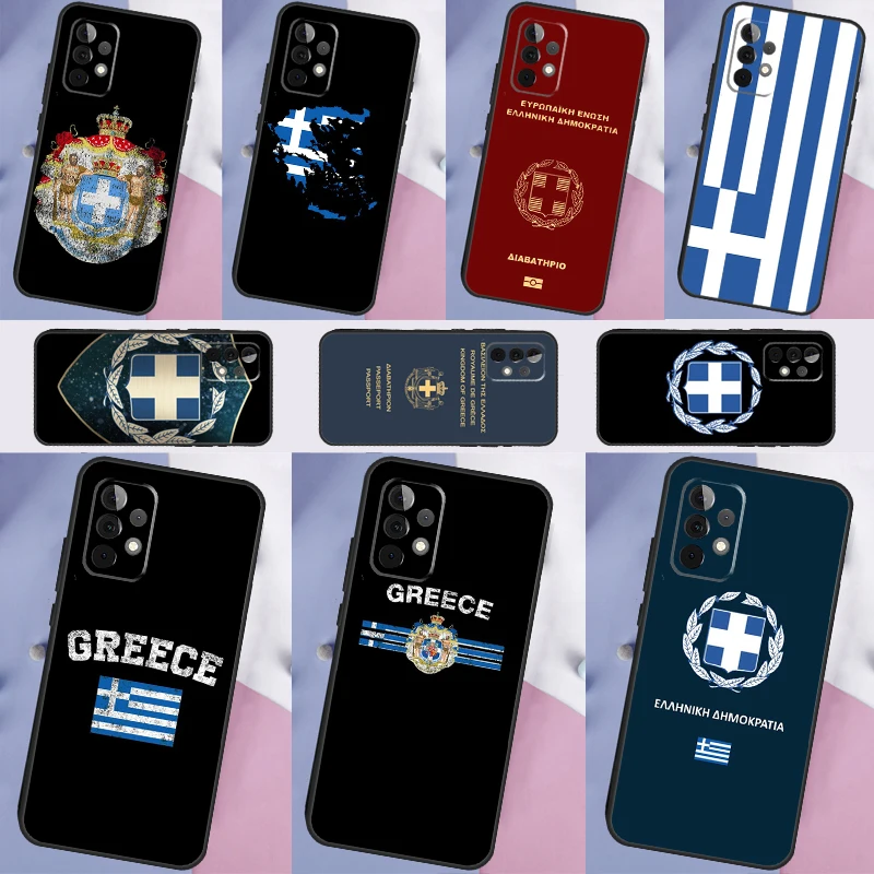 Greece Greek Flag Fundas For Samsung Galaxy A54 A34 A14 A52 A32 A22 A12 A13 A23 A33 A53 A73 A51 A71 Case