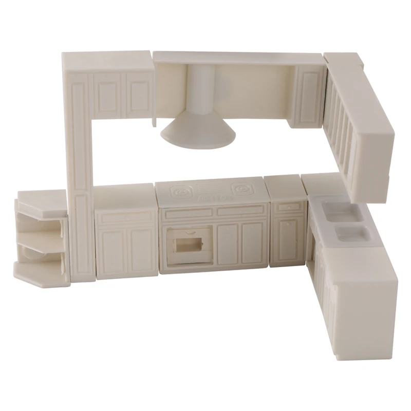 Practical Doll house Miniature toy house cabinet kitchen furniture molds home decor kit