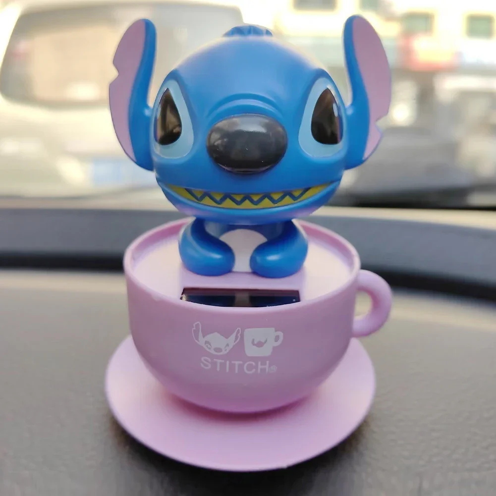 لطيف Nodding رئيس القط دمية الديكور سيارة تعمل بالطاقة الشمسية الحلي السيارات مركز وحدة التحكم اكسسوارات الديكور للمنزل مكتب #6