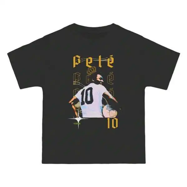 King Of Soccer Retro Oversized T-Shirt | Number 10 Graphic Tee