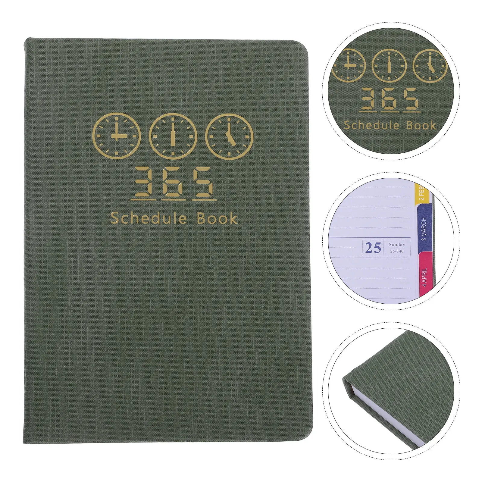 

2026 Organizer Hardcover Planner A5 Medium Notebook Pocket Journal Weekly Monthly Planner for Work Study Scheduling to-Do Lists