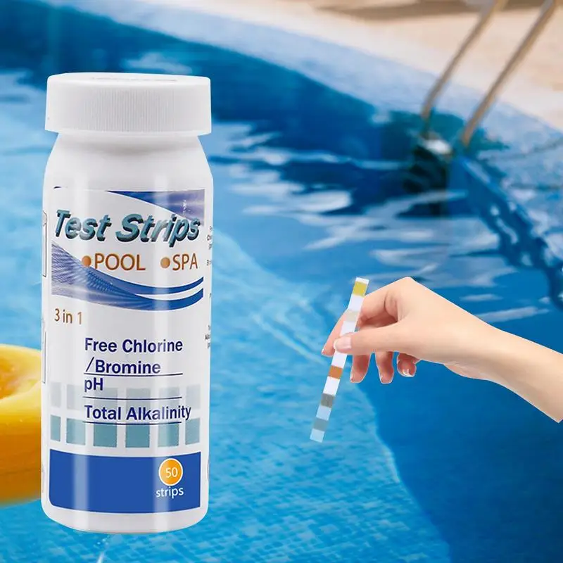 Pool And Spa Test Strips 6 In 1 Swimming Pool Test Strips Pool Testing Kit For Total Alkalinity PH Free Chlorine Total Hardness