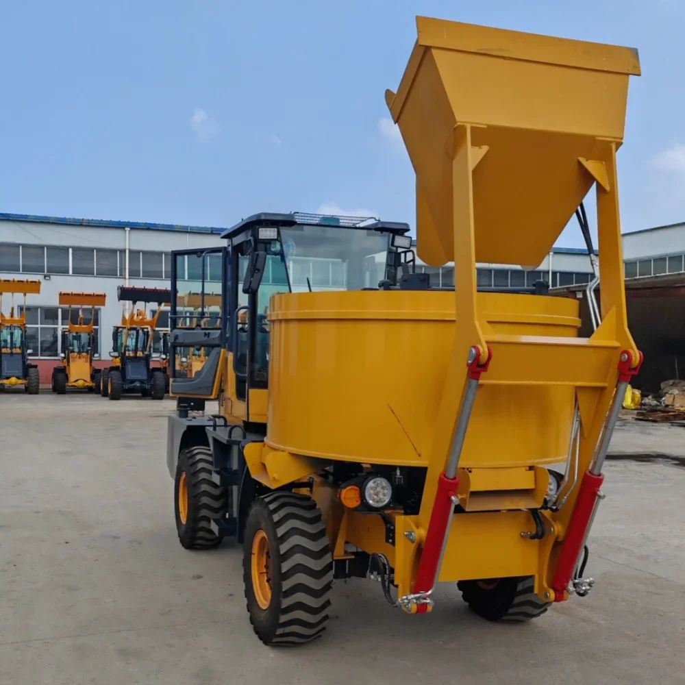 Self-installed mobile concrete mixer 1.5 cubic meters 2.6 cubic meters Automatic concrete mixer