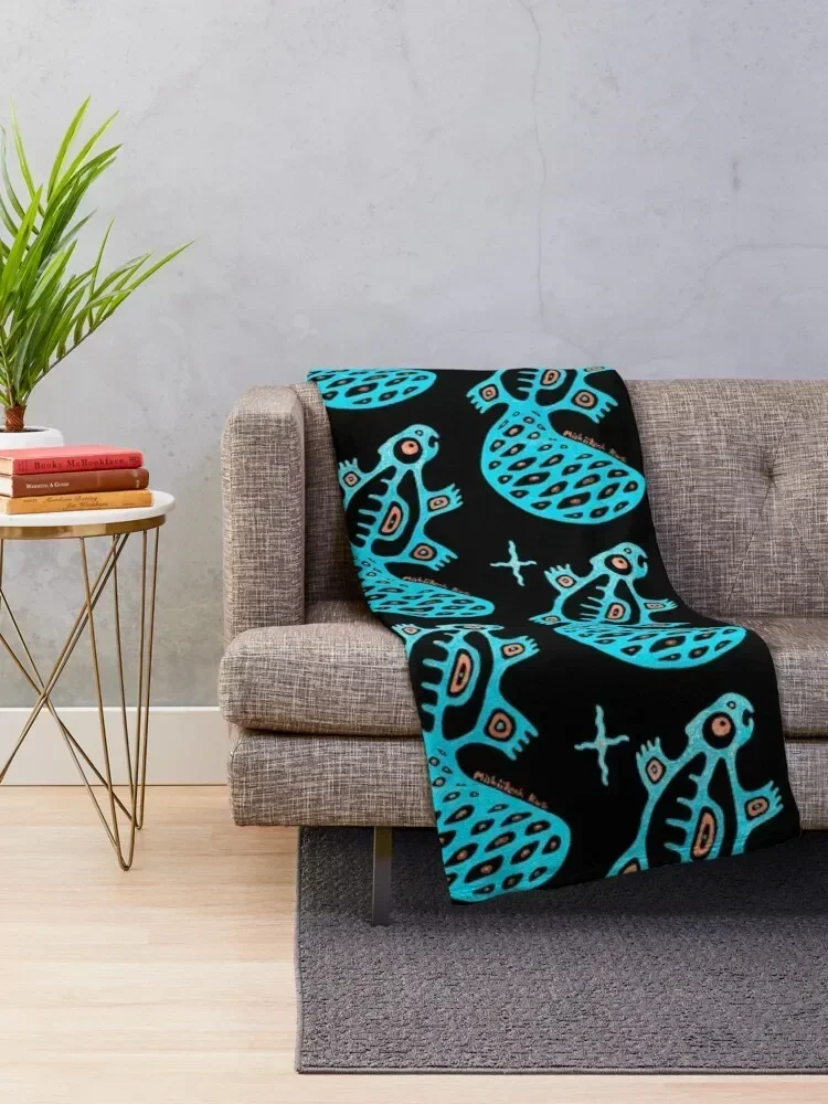 Teal beaver Throw Blanket Furrys Luxury Thicken Blankets Sofas Of Decoration Winter beds Blankets