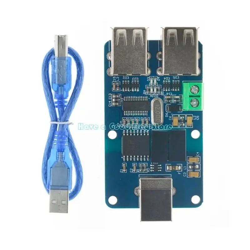 462D USB Isolator 2500V Coupling Protective Board ADUM3160 Module USB Isolation with USB 2.0 4 Channel Way Replacement