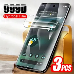 3 sztuk zakrzywione miękka folia dla Google Pixel 6A hydrożel Film dla Pixel 6 Pro Pixel6A Pixel6 A A6 6 Pro Screen Protector nie szkło