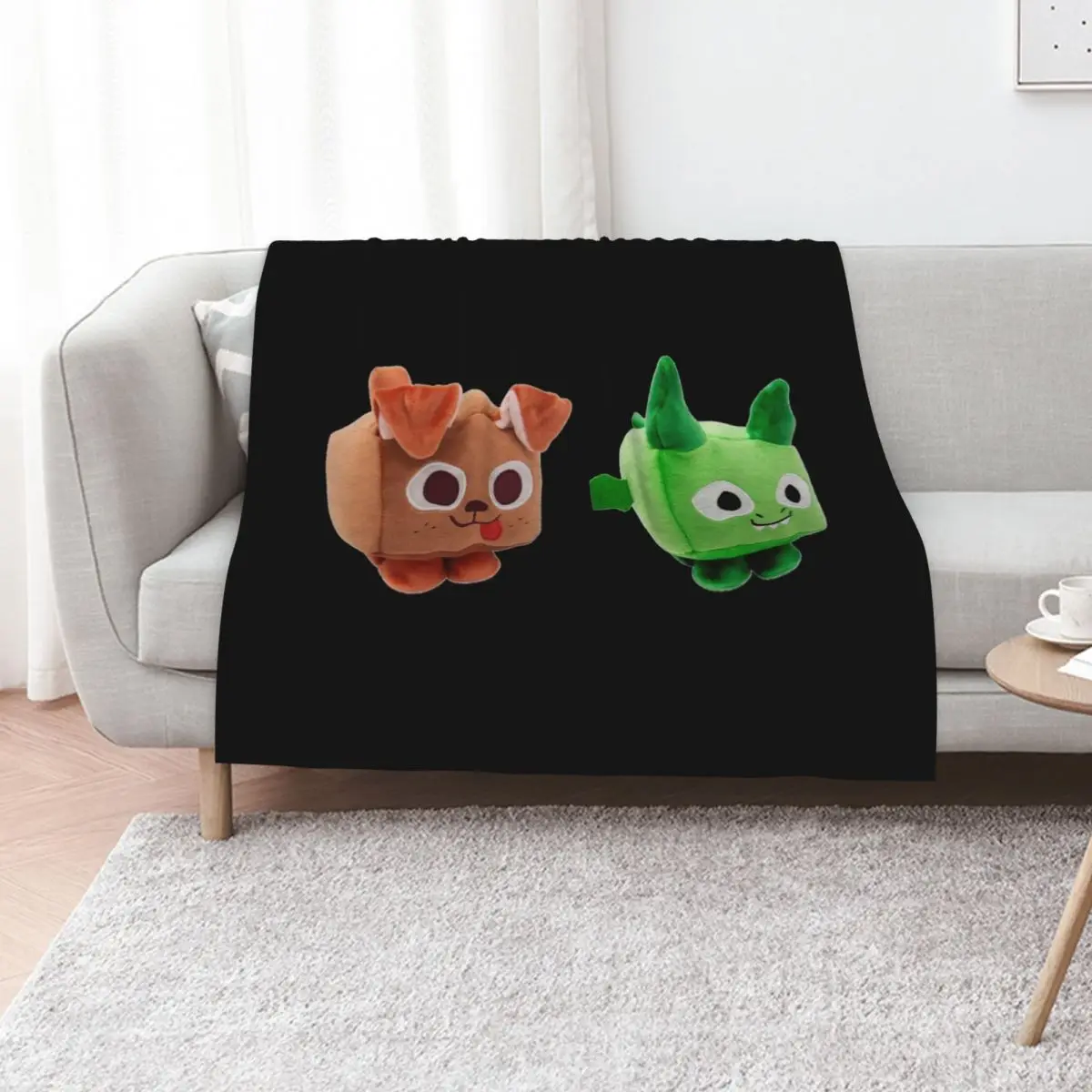 pet simulator x Throw Blanket Moving Sleeping Bag Fashion Sofas Picnic Decoratives Tourist Blankets