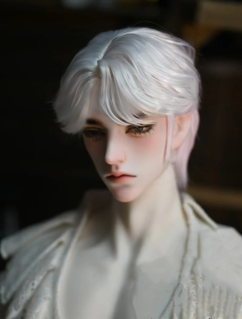

Парики для кукол bjd подходят для размеров 1/4 1/3, модифицированные вручную стили волос, короткие мягкие и высокотемпературные шелковые аксессуары для кукол.