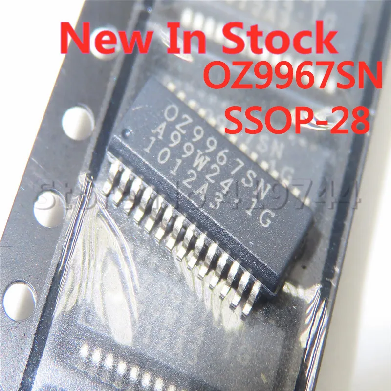 5PCS/LOT OZ9967SN OZ9967 SSOP-28 SMD LCD power supply commonly used chips In Stock NEW original IC