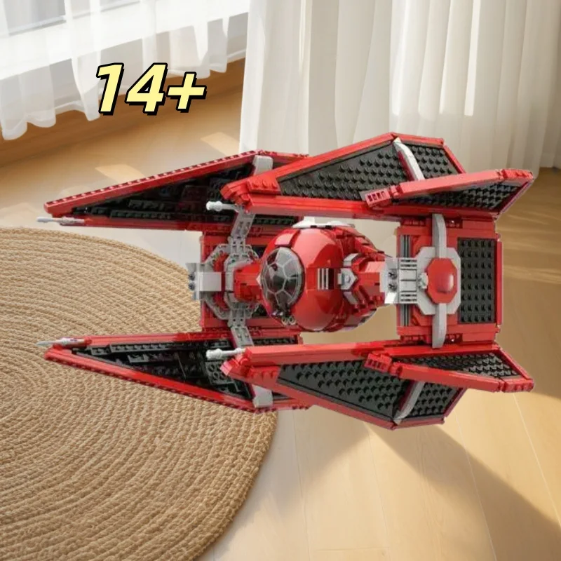 496 Piezas de Ladrillos de Construcción de Naves Espaciales de Ciencia Ficción, Kit de Modelo de Interceptor Espacial, Juguete Educativo DIY para Niños, Regalo Perfecto para las Fiestas