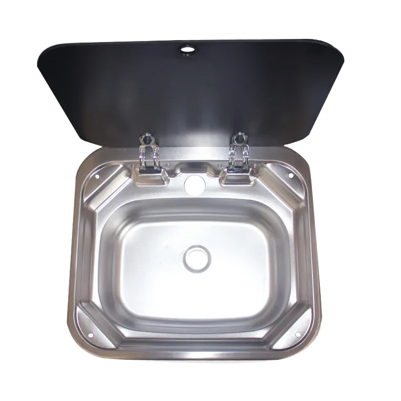 

RV sink with lid vegetable basin 304 stainless steel folding flap modification supplies Daquan