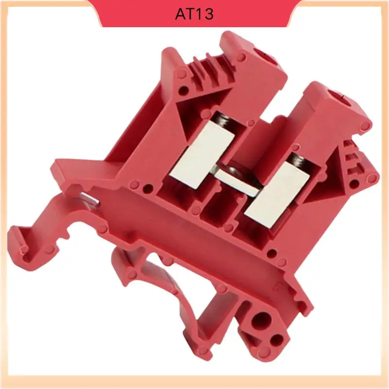 

AT13 DIN Rail UK2.5B Square Universal Screw Connector 100 Pcs Terminal Block Clamp Connector