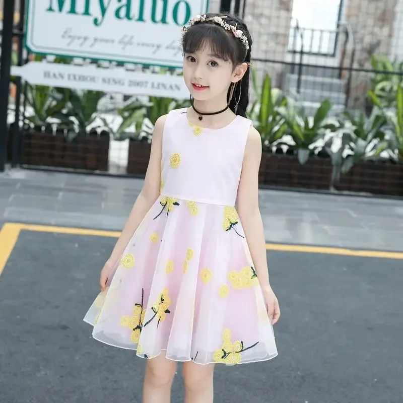 Girls Dresses Summer 9 Kids Bohemian Clothes Fashion 10 Children\'s 8 Party Princess Floral Dress 7 Baby Size 2 To 12 Years Old