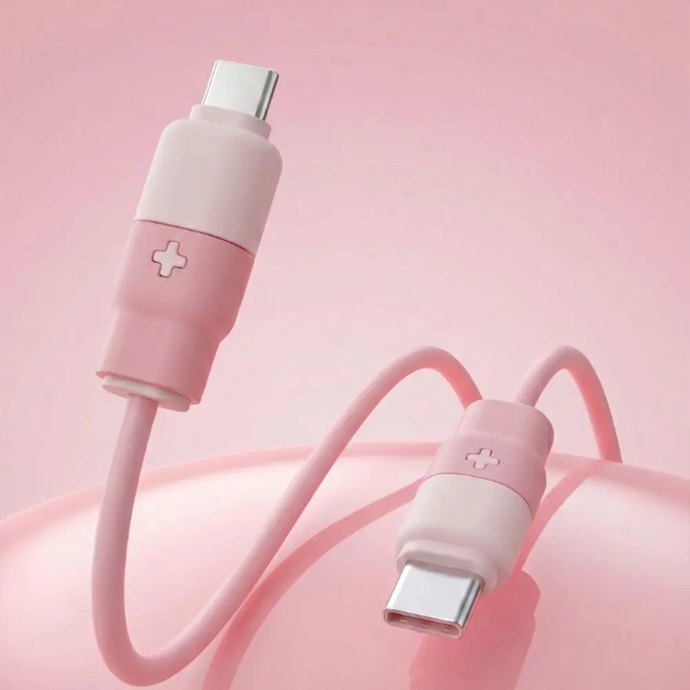 Practical Silicone Type-C Cable Protector Anti-tear Soft Data Cable Protective Cover Decorative Cord Saver Data Line Accessories