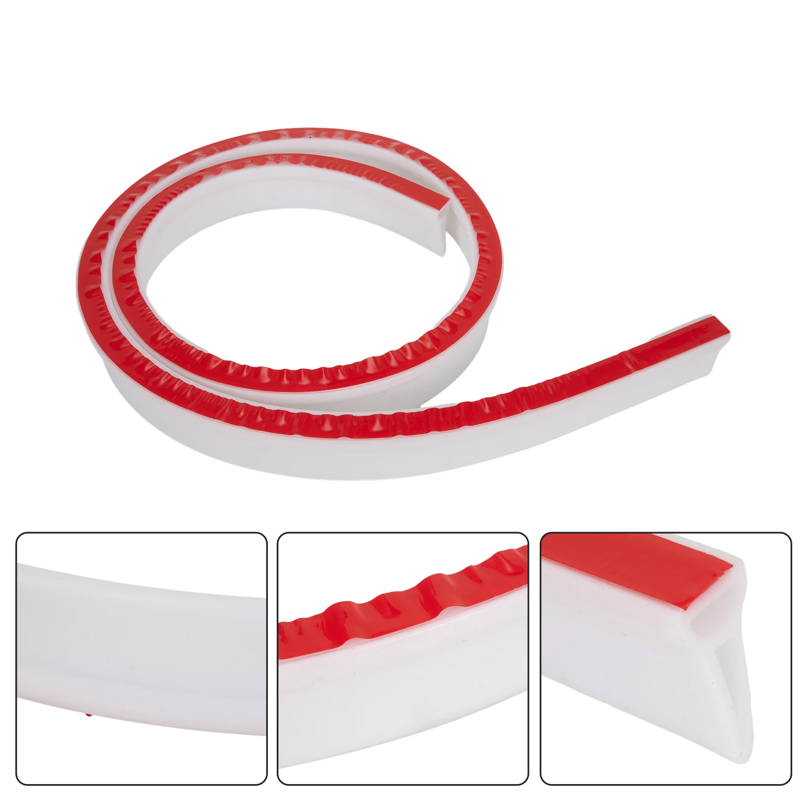 1M PVC Shower Water Barrier Stopper Seal Strip for Bathroom Use Water Leakage and Containing Water in Wet Areas