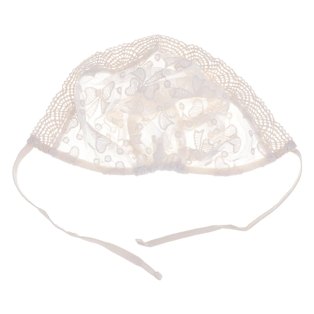 

Kids Lace Hat Bowknot Tie Summer Breathable Cotton Baby Beanie Size Comfortable Infant Cap Baby Lace Hat