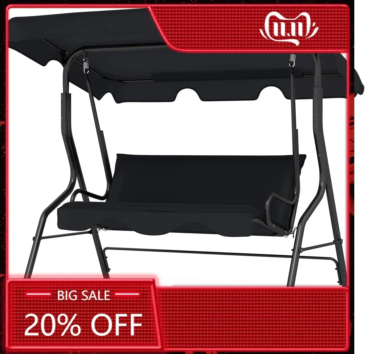 

Горячая распродажа: 3-местные садовые качели с навесом, со съемными подушками и стальным каркасом с порошковым покрытием, уличные качели с навесом для террасы.