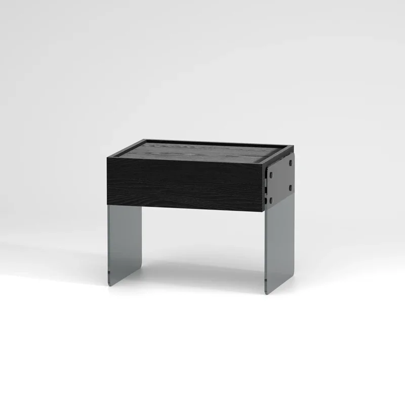 minimalist bedside table minimalist Nordic creative design Indoor storage Light luxury bedside table