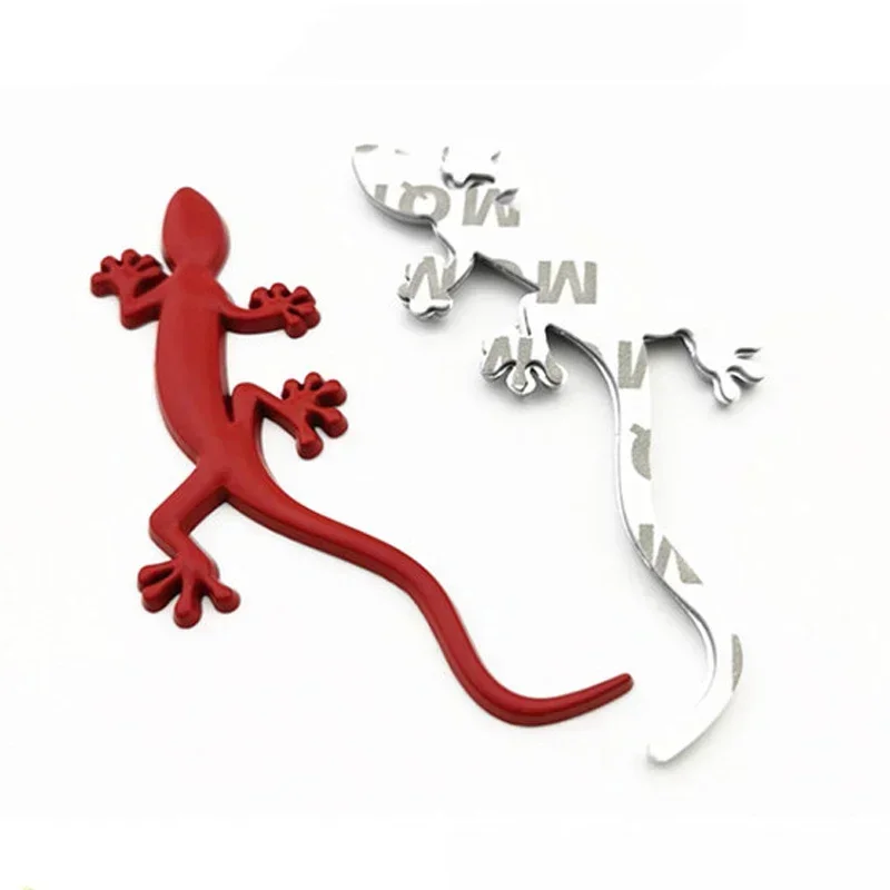 3D Metal Gecko Lizard Rear Trunk Body Emblem Badge Sticker Decals For Audi Quattro A3 A4 A5 A6 Q3 Q5 Q7 Car Styling Accessories