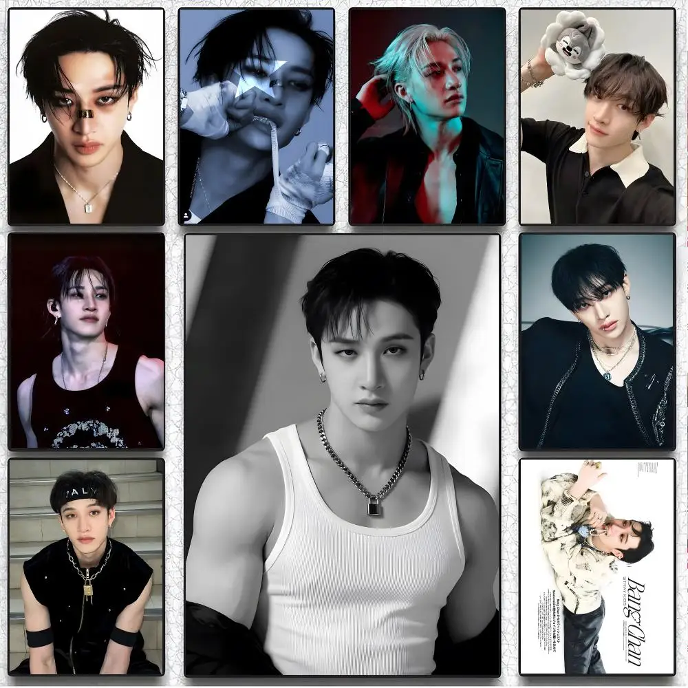 Singer Kpop B-Bang Chan Poster Art Wall Decor, Indoor Outdoor for Collectors