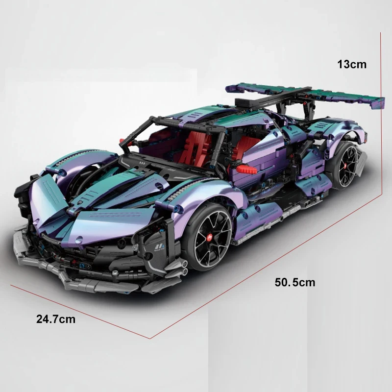 IM.Master 9826 Drift Supercar Chameleon Mechanical Master Electric Remote Control Vehicle Model Building Blocks Bricks Toys Set