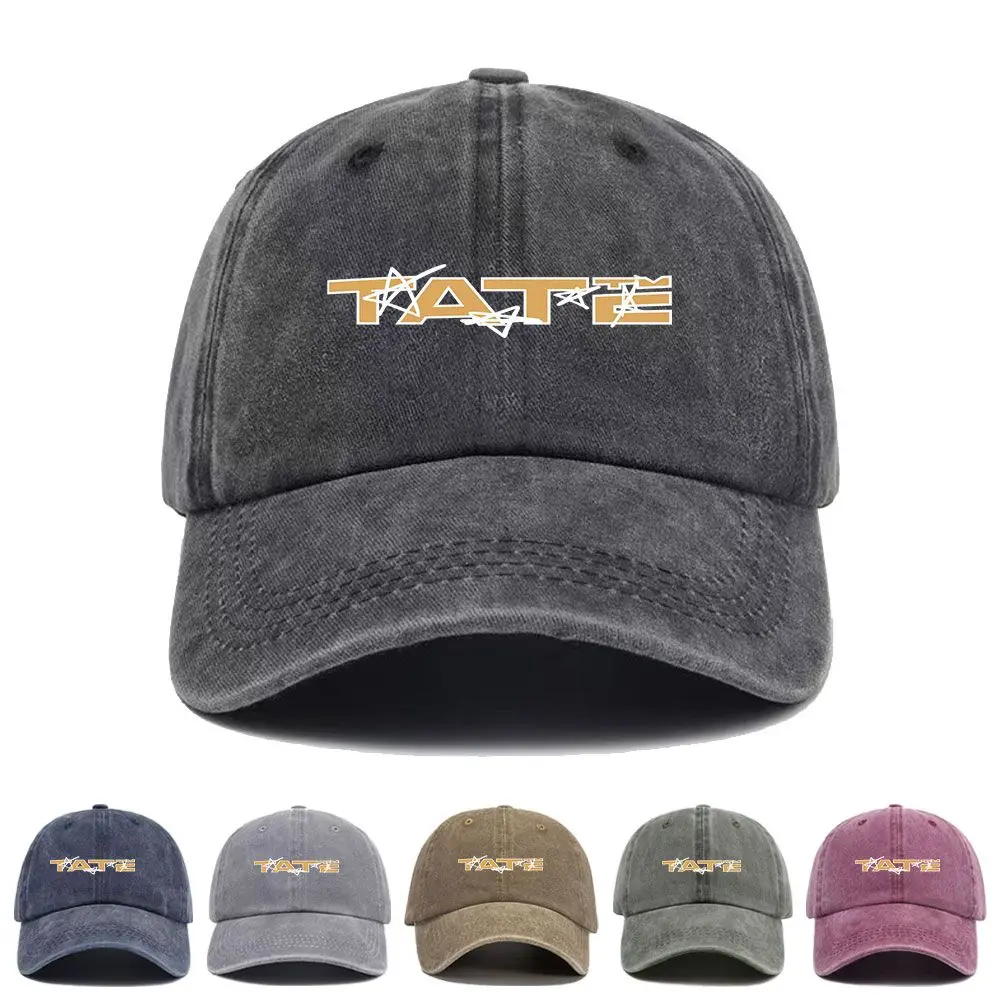 Vintage Washed Baseball Cap Retro T8 So Close To What Tate Mcrae TATE Print Graphic Unisex Streetwear Casual Trucker Hat