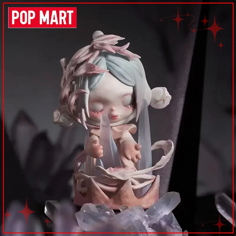 Authentic POPMART Skullpanda Door of Advance and Retreat Series Handmade Figurine Blind Box  Air Freshener Car Decoration Gift