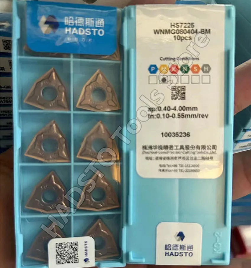 WNMG080404-BM HS7225/WNMG080408-BM HS7225/WNMG080412-BM HS7225 WNMG431 WNMG432 WNMG433 HADSTO CNC carbide inserts Turning inserts