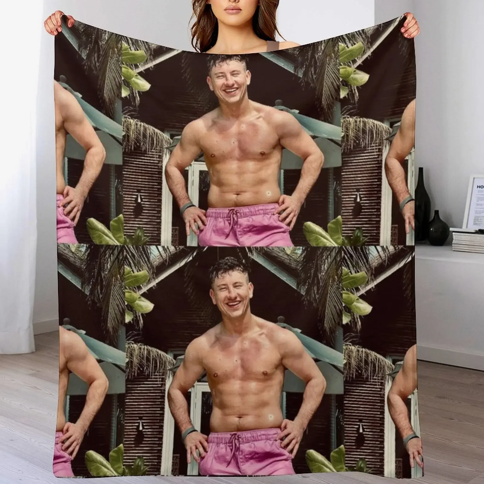 

Barry Keoghan sexy Throw Blanket Ultra Plush Cozy Blanket for Napping Sleeping