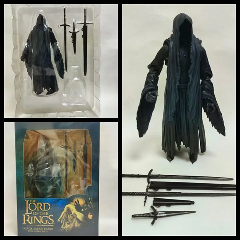 The Lord of the Rings 7-inch Nazgul King Dark Series Articulated Action Figure Movie Merchandise Model