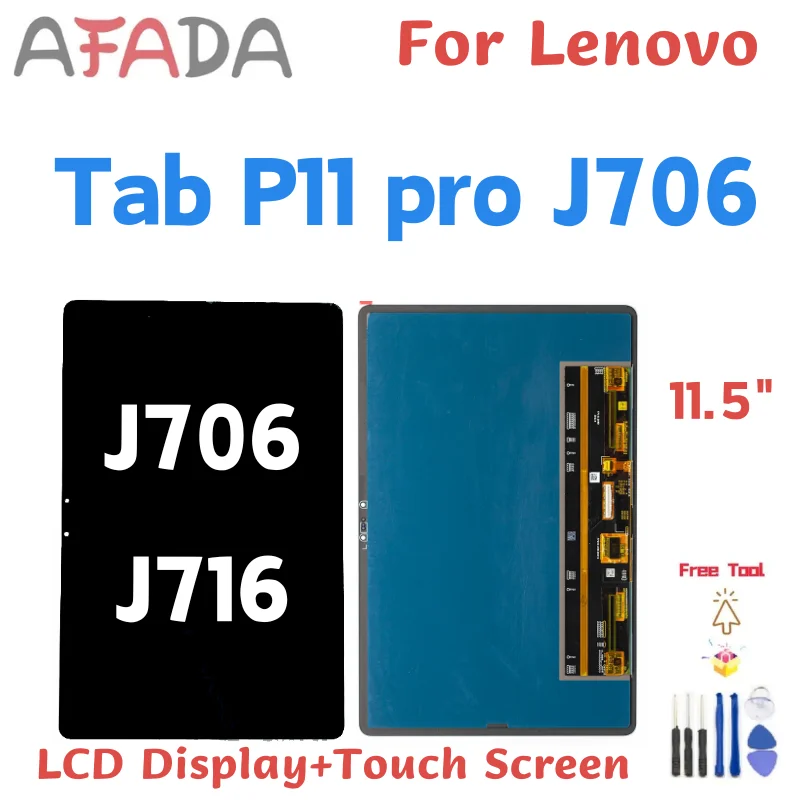 

11.5 inch For Lenovo Tab P11 Pro J706 LCD Display Touch Screen Digitizer Assembly For TB-J706F J716F J716 Replacement Parts