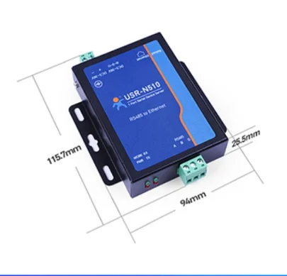 USR-N510 MQTTS H7 Version RS485 Serial Port to Ethernet Device Modbus RS485 to Ethernet Converter RTU to TCP MQTT Gateway