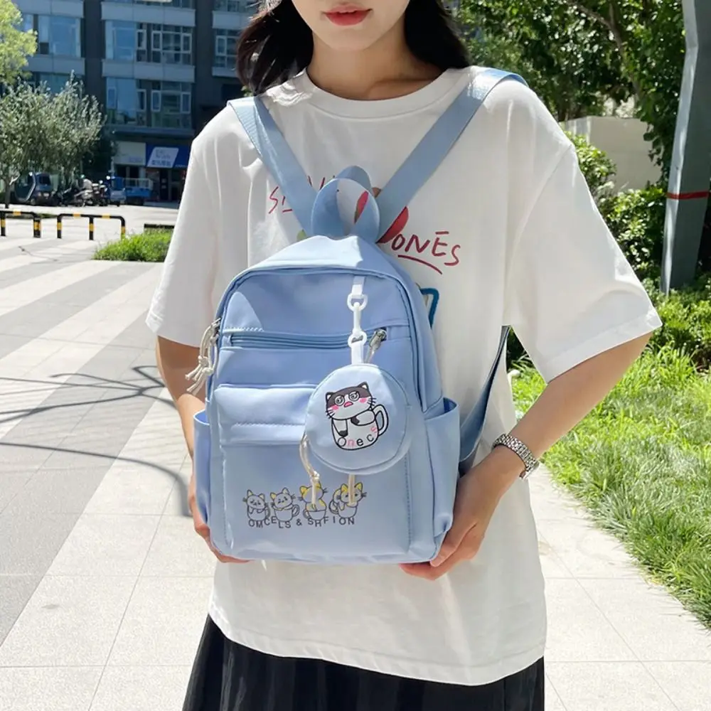 Lightweight Students School Bags Adjustable Straps Waterproof Cartoon Shoulder Bag Zipper Closure Comfortable Girls' Backpack