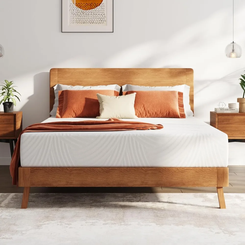 

10 Inch Full Size Mattress, Memory Foam Mattress in A Box for Pressure Relief, Medium Plush Bedroom Furniture Mattresses