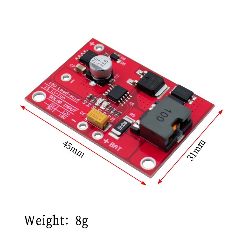 1S MPPT Solar Panel Controller CN3791 6V / 9V / 12V 3A Solar Power Manager Module 18650 Lithium Battery Charging 3.7V - view 2