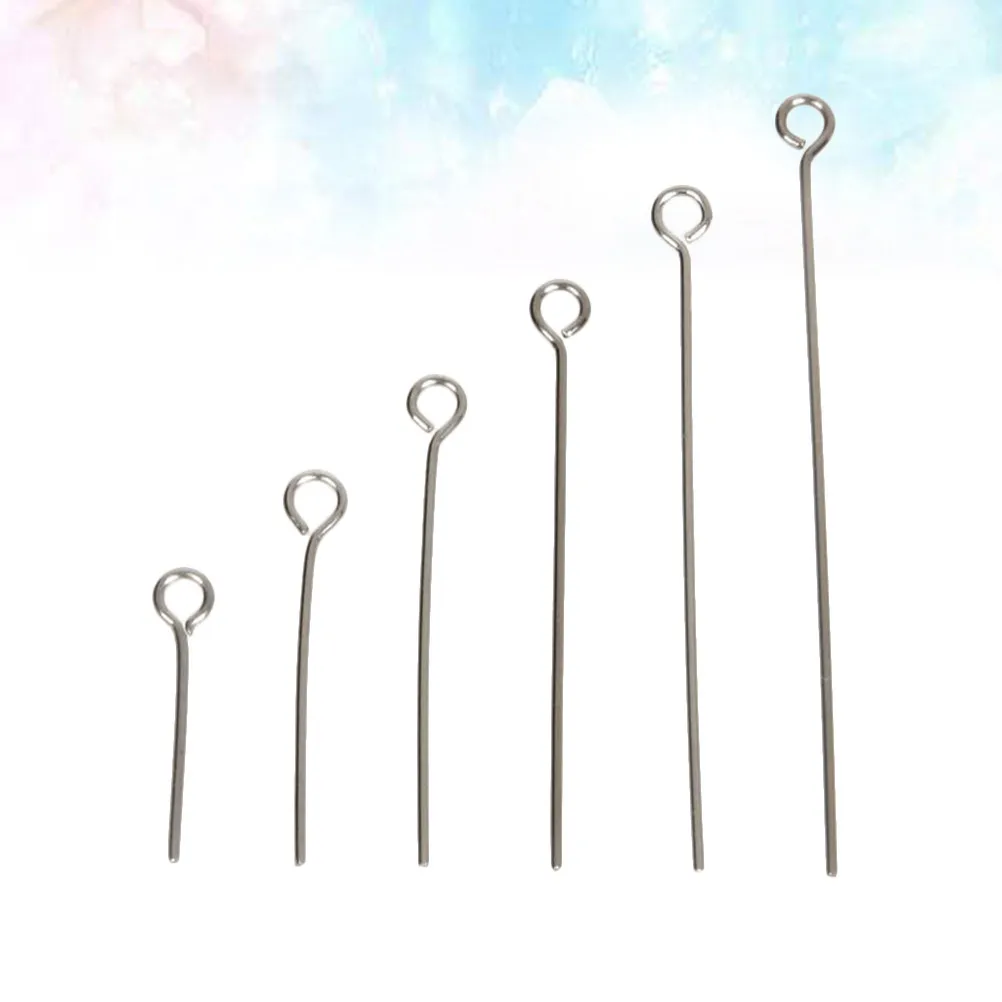 1200Pcs Stainless Steel Jewelry Making Connectors Open Eye Pins Strong DIY Findings for Necklace Bracelet Earring Anklet Crafts