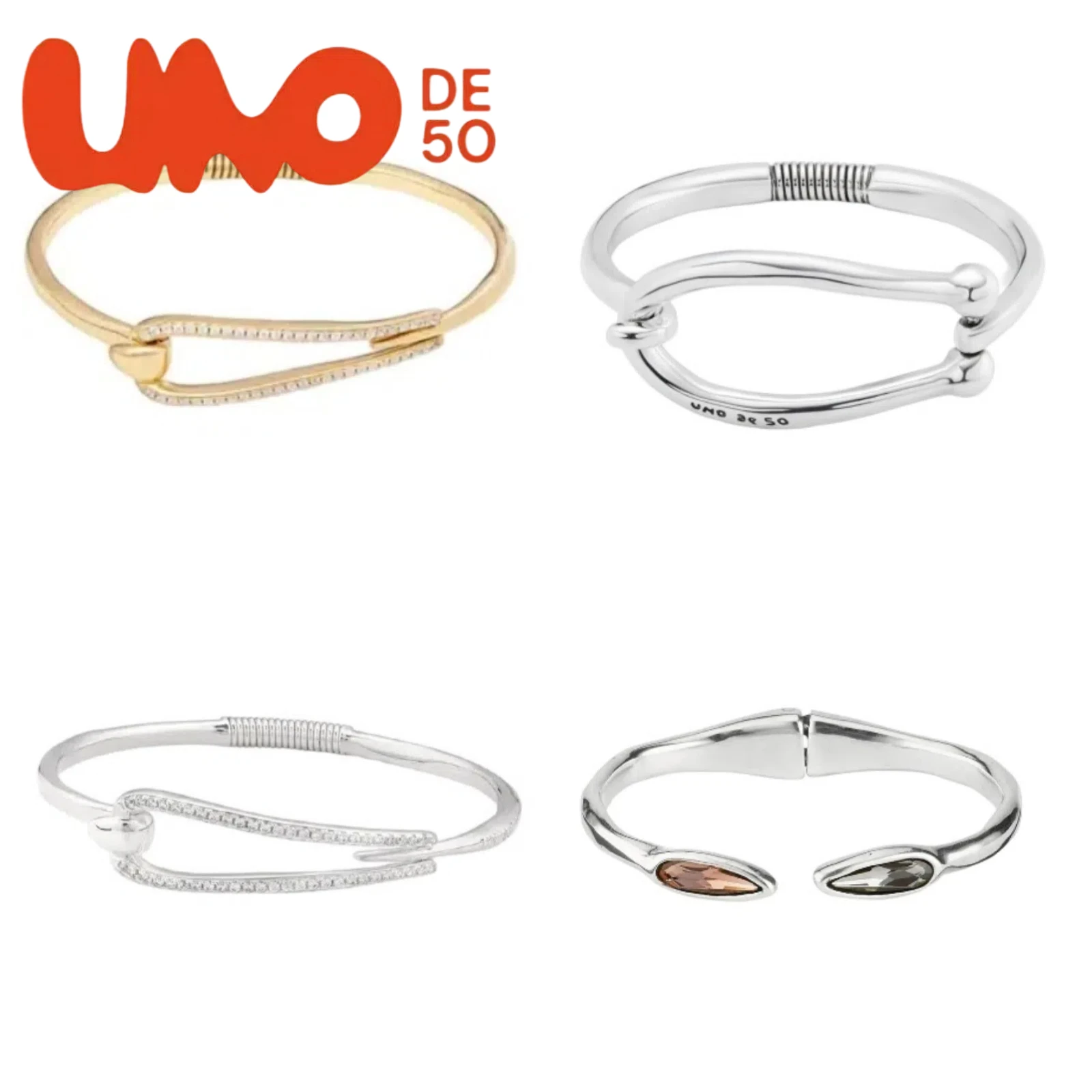 

UNOde50 24K Gold & Silver Bracelet – Discounted Premium Accessory For You
