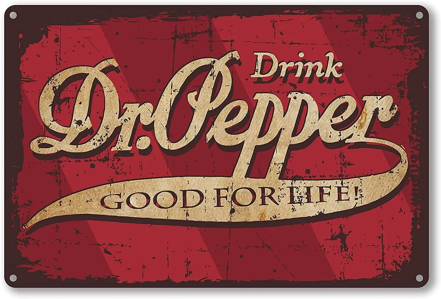 Agedsign Dr.Pepper Vintage Metall-Blechschild für Zuhause, Bar, Pub, Restaurant Wanddekoration - Beste Retro-Schilder Deko-Geschenk für Frauen Männer Freunde