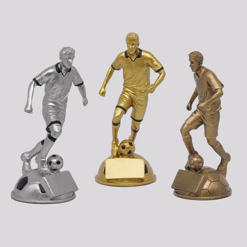 Football Match Trophy Athletes Activity Trophy Resin Crafts Series People Awards Gifts Golden Boots Prizes