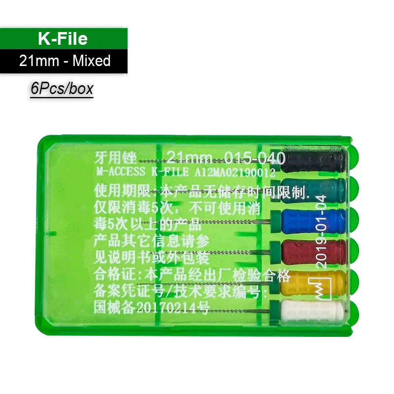 

2 Boxes Dentsply Original Root Canal K Files 21/25mm Mallefer Access Dental Root Canal Endo K-File Dentist Clinic Orthodontic