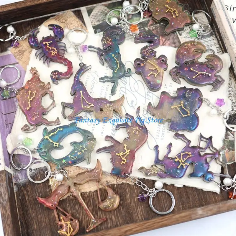 2 قطعة قالب السيليكون لتقوم بها بنفسك الايبوكسي كوكبة قالب مجوهرات قلادة صنع الحرف اليدوية #3