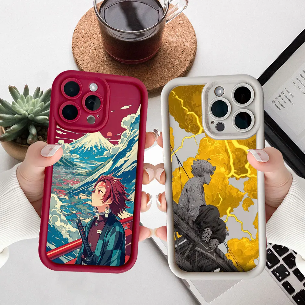 

Demon Slayer Kamado Tanjirou Case For Samsung Galaxy S25 S24 S23 S22 S21 S20 Ultra Fe S10 Plus Note 20 Ultra 5G Silicone Cover