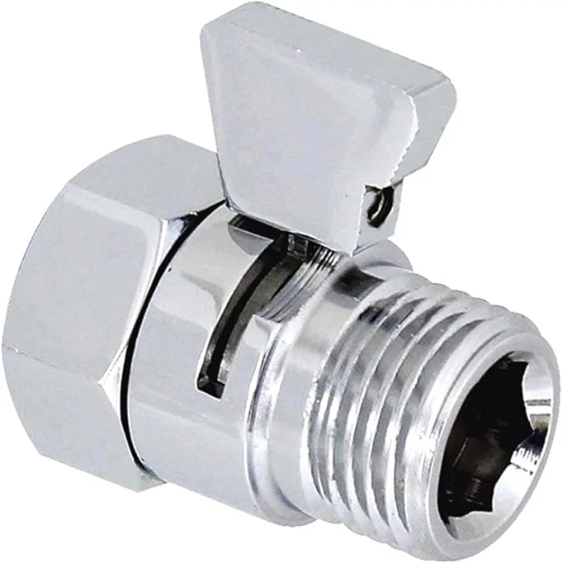 Shower Control Fast Shut-Off Valve,Three-Way Shower Diverter Valve,G1/2 Brass Faucet Connector,Water Diverters Adapter for Showe