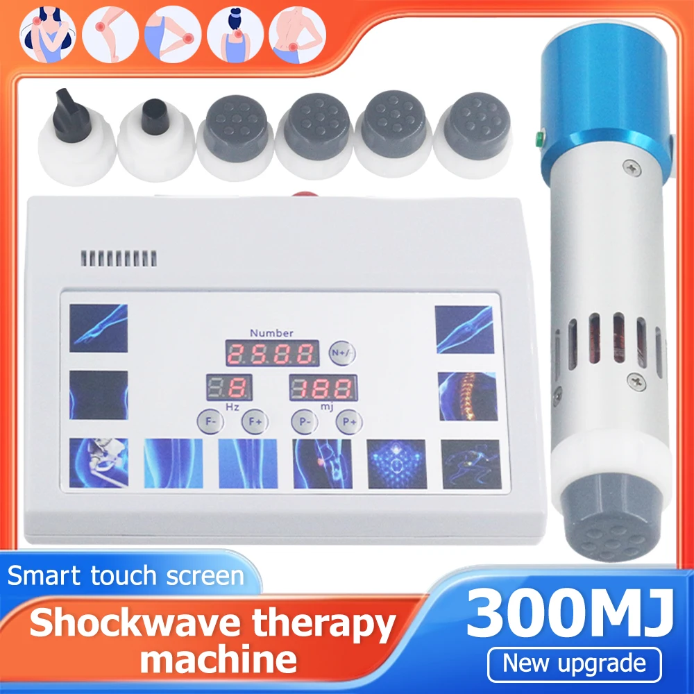 

Shockwave Therapy Machine 2024 Newest For ED Massage Tools Pain Removal Body Relaxation Massager 300MJ Portable EMS Shock Wave