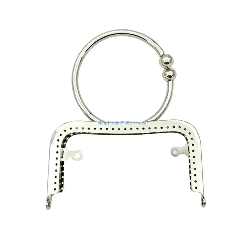 N7YF Strong Iron O Rings Frame 12.5Cm With Concave Design Bag Frame For Bag Making