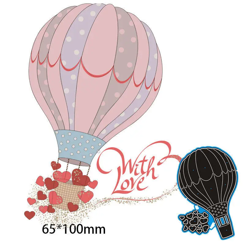 Hot Air Balloon Metal Cutting Dies Stencil Scrapbooking Diy Album Stamp Paper Card Embossing Decor Craft Knife Mould