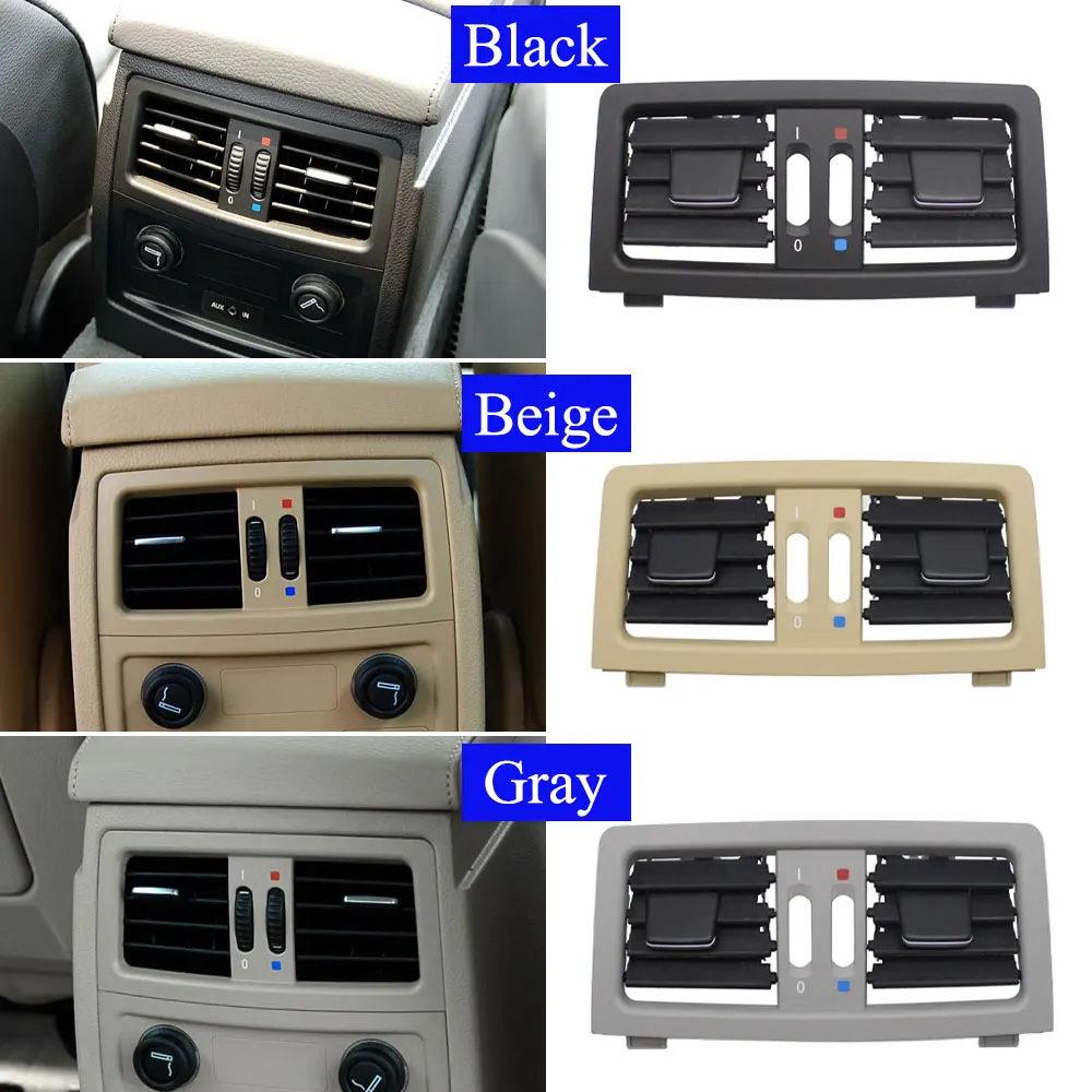 Car Rear Air Conditioner Grille Outlet Cover AC Vent Panel For BMW 5 Series E60 E61 545i 550i 2003 2004 2005 2006 2007 2008 2009