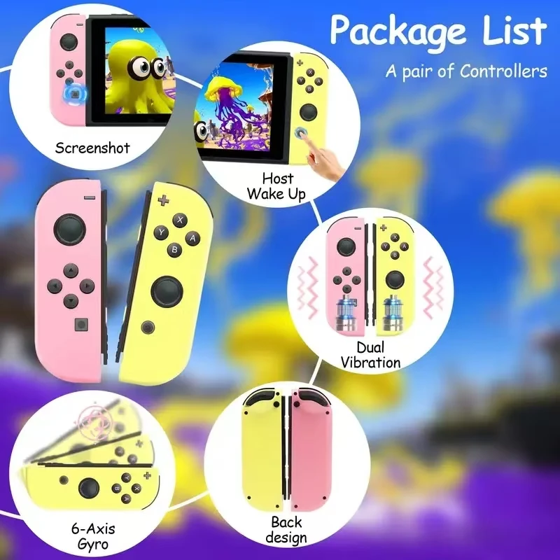 Switch Joy Pad Joy Con Joy Cons Switch OLED Joycons Wireless Controller Joystick Bluetooth Gamepad für Switch