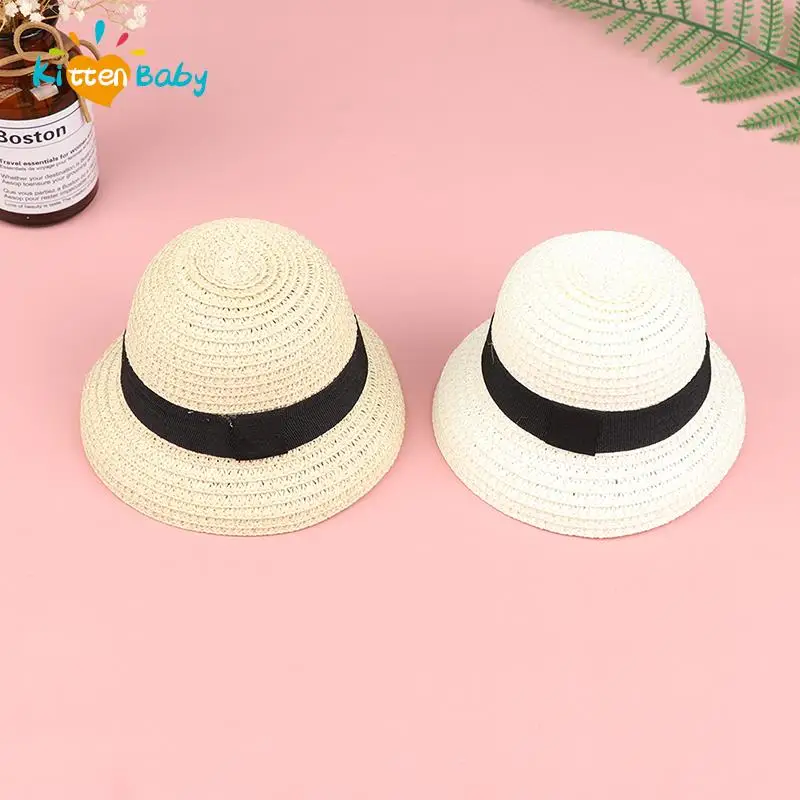 Fashion Doll House Doll Straw Cute Hat Sun Cap For Blyth Doll Accessories Decoration